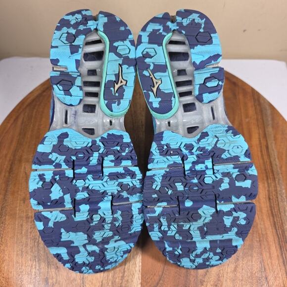 Mizuno Wave Prophecy 4 Womens Blue And Gray Size 7 Athletic Running Shoes - Picture 8 of 13